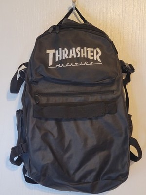 THRASHER Magazine Backpack Polyester Black Skate Bag 