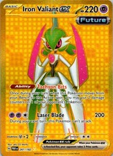 Iron Valiant ex - Hyper Rare SV04: Paradox Rift 261/182 NM (SKU 1-2) on eBay