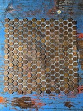 US Copper Circulated Penny LARGE Tile Sheets ...