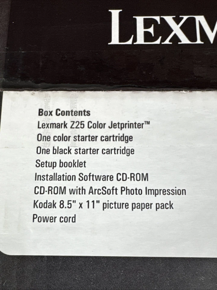new sealed, Lexmark Z25 Inkjet Digital Photo Printer Rich HQ Color Printer - Image 2 of 4
