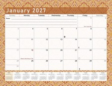 2026-2027 Monthly Magnetic/Desk Calendar - 18 Months - Edition 25 