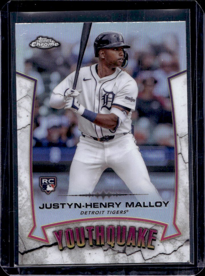 2025 Topps Chrome Justyn-Henry Malloy YouthQuake RC Rookie #YQ-19 Tigers