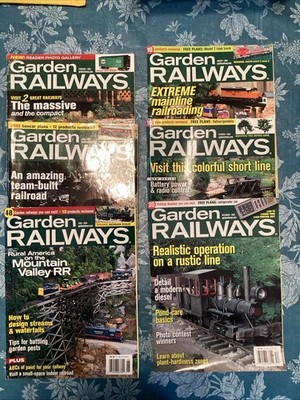All 6 Issues 2004 Garden Railways Magazines/ Railroad Modeling with Inserts