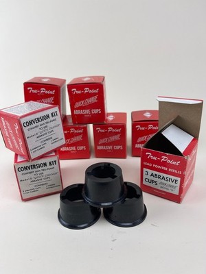 Vintage Tru-Point Quick Change Abrasive Cups NOS Lot Model D Refills Conversion