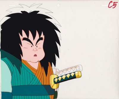 Dragon Ball Z DBZ Yajirobe C5 Original Production Cel Ep 22 + Stuck Genga