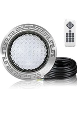 10" 12V Inground Pool Light | LED Swimming Pool Light w/ Remote, 50FT Cord