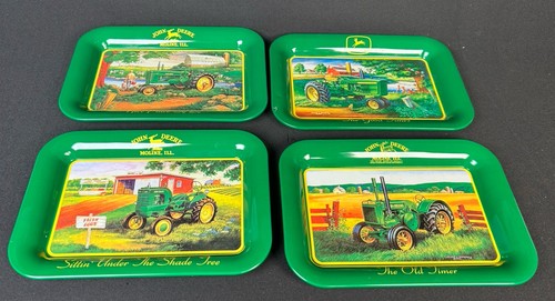 John Deere Metal Small Change Trays Shelf Storage Only Complete Set Of 4 - Picture 9 of 9