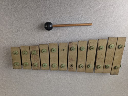Vintage B.F. Kitching Co. Xylophone Glockenspiel - 12 Note - Brookfield, IL -