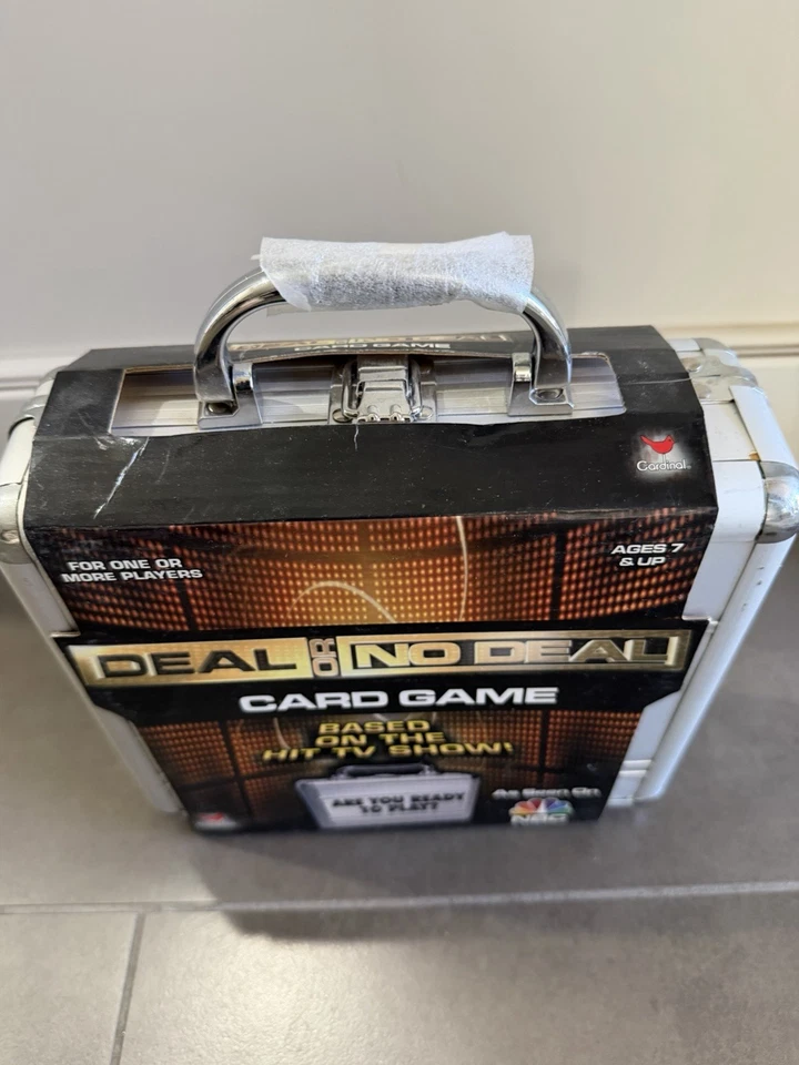Deal Or No Deal Card Game In Silver Briefcase Based On TV Show 2006 NEW - Image 3 of 4