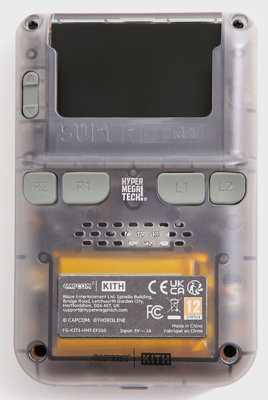 CAPCOM x KITH FOR HYPER MEGA TECH SUPER POCKET HANDHELD CLEAR