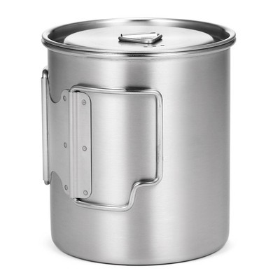 Lixada 750ml Cup Stainless Steel Water Cup Mug For Outdoor Hiking Camping