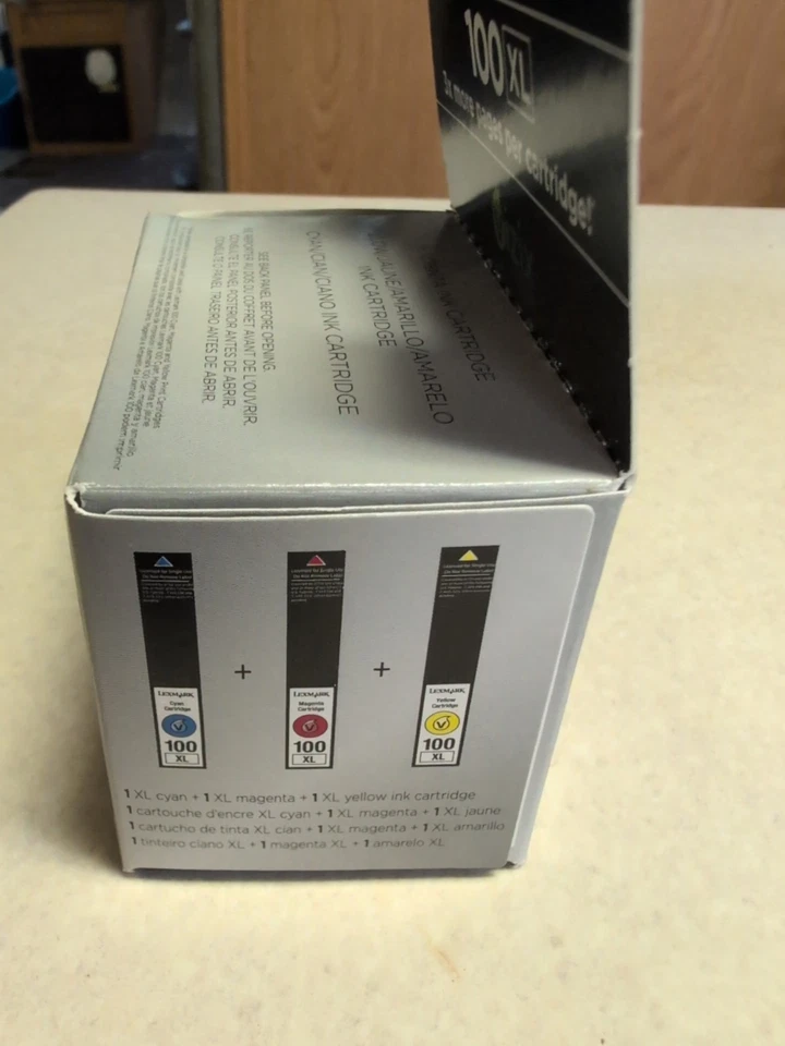 Juego de Tintas Color Original Lexmark 100Xl 14N0684 Nuevo Precintado Foto 2 de 4