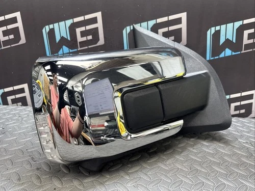 2021-23 Ford F150 Door Mirror Right BLIS Signal Camera Power Fold Chrome *DAMAGE