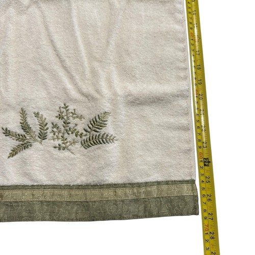 Set Of 5 Vintage Avanti Cream Botanical Guest Set 2 Bath Towels 3 Hand Towels - Picture 13 of 18