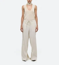 Helmut Lang Wide Leg Gusset Pants MSRP $450
