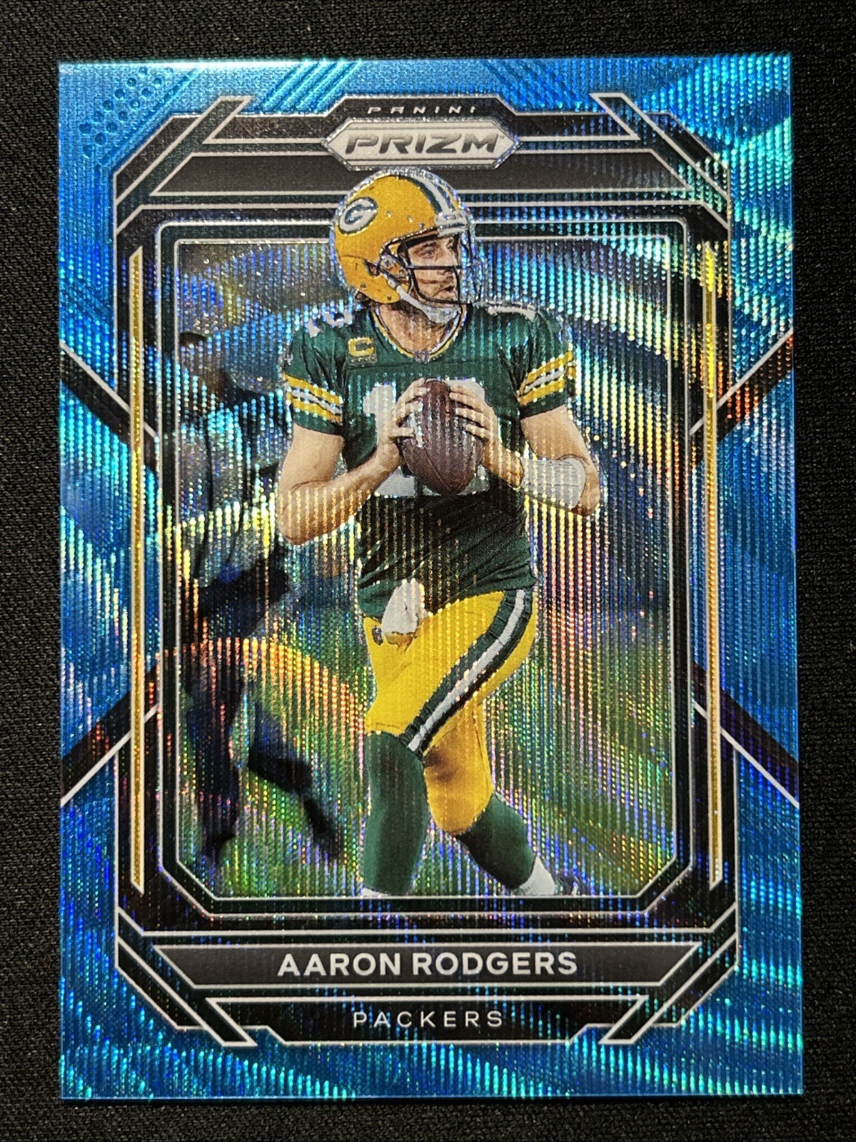 2022 Panini Prizm - Aaron Rodgers #103 Blue Wave Prizm /199