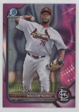 2022 Bowman Chrome Prospects Fuchsia Lava Refractor 111/199 Malcom Nunez 1l0n