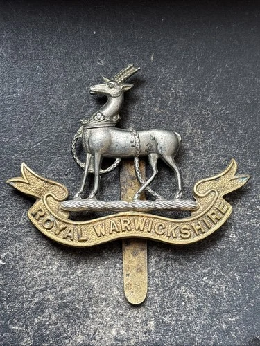 Royal Warwickshire Regiment Original British Army Cap Badge WW2 Dunkirk