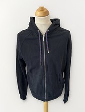 Felpa con cappuccio Dior Homme nera full zip ricamo ape grande L 463J244B0333