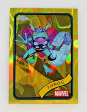 2025 Topps Chrome Marvel - Yellow Lava Refractor #46 - THROG