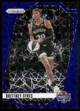 2024 Panini Prizm WNBA #80 Brittney Sykes Blue Velocity Prizms