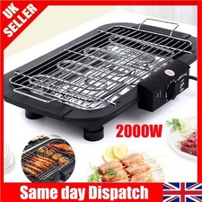 Electric BBQ Grill Table Top Barbecue Griddle Camping Outdoor Indoor Poratble