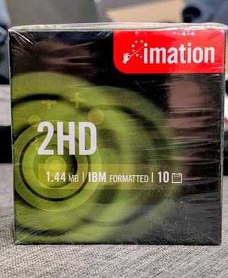 Imation 2HD | 1.44MB | IBM formatted Floppy Disketten | 10 Stück |    Neu & OVP