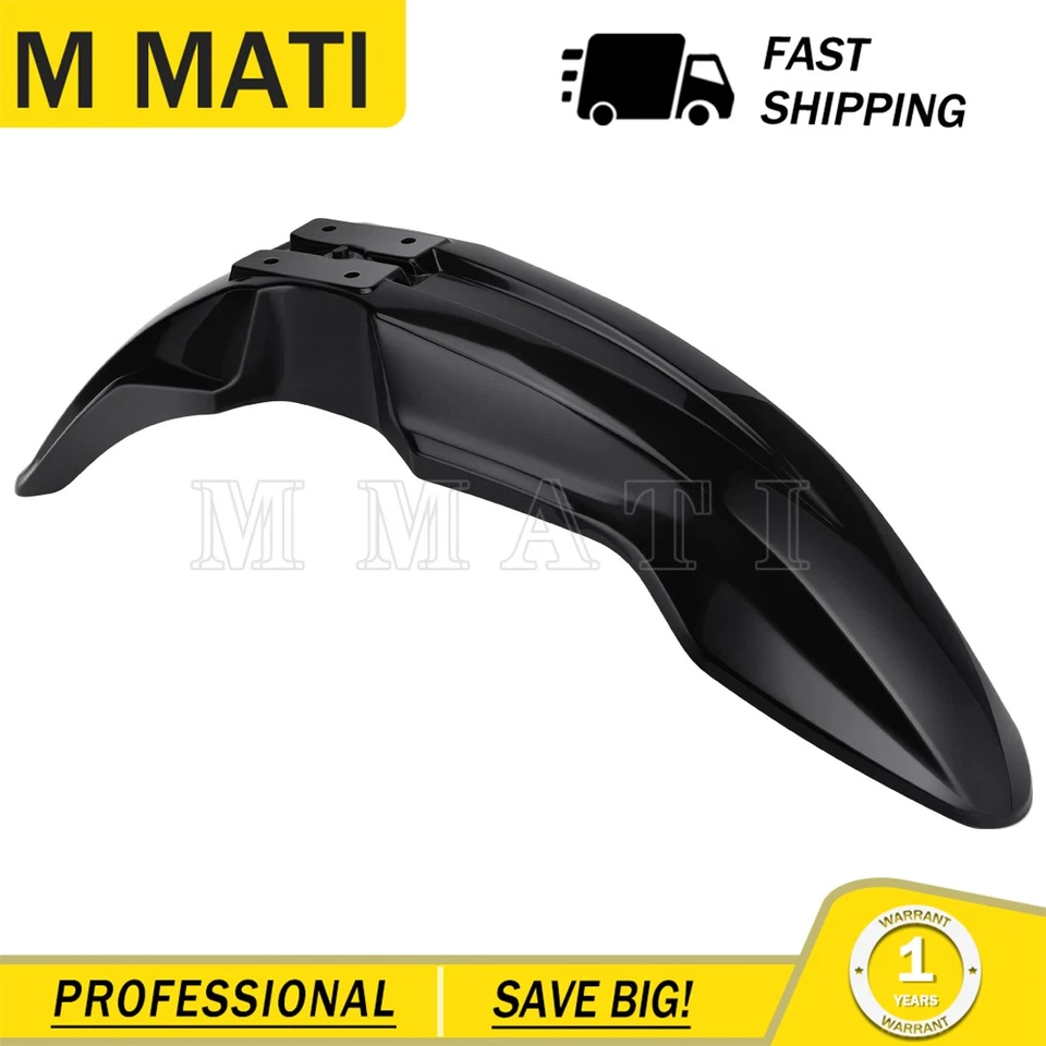 Guardabarros delantero negro para Suzuki DR-Z400SM DRZ400SM 2005-2008 2013-2024 Foto 2 de 4