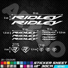 Adesivo decalcomania vinile RIDLEY foglio telaio bici bicicletta MTB mod MX