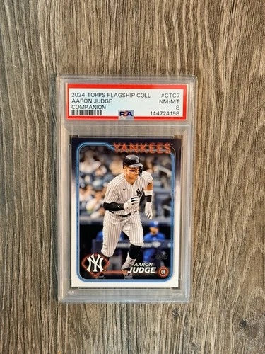 AARON JUDGE - 2024 Topps - Flagship Companion Card - #CTC-7 - YANKEES PSA 8