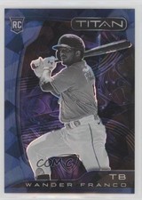 2022 Panini Chronicles Titan Blue Ice Prizm 18/25 Wander Franco #1 o7m