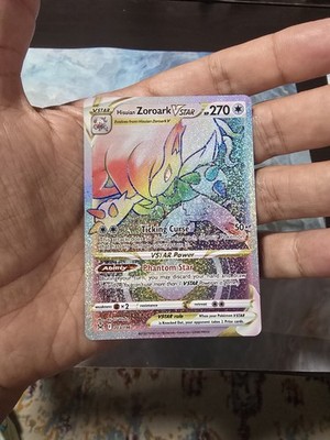 Hisuain Zoroark VSTAR 203/196 Rainbow Secret Rare NM