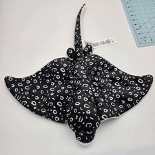 Disney Finding Dory Spotted Eagle Ray Plush Black White Stingray 12" Parks