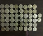 50 Roosevelt Silver Dimes 1946-1964 Mixed Dates