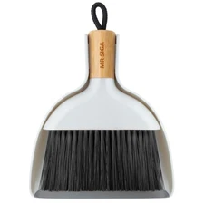 Mini Dustpan and Brush Set, Portable Cleaning Brush and Dustpan Combo with Ba...