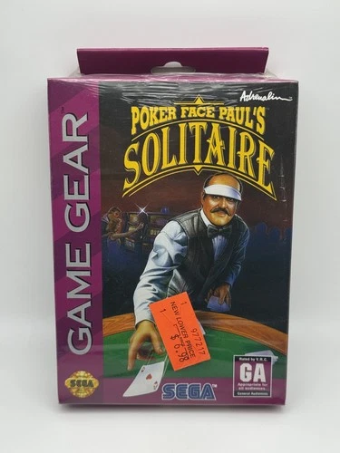 Poker Face Paul's Solitaire (Sega Game Gear, 1994) New Sealed