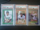 3 CARD SET 2010 MIKE TROUT CEDAR RAPIDS KERNELS ROOKIE CARDS PSA 9's (1,2 & 3)