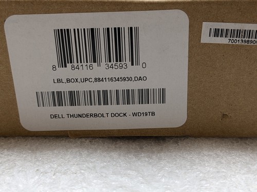 NEW Dell WD19TB Thunderbolt Docking Station with 180W AC Power Adapter - FREE SH - Zdjęcie 3 z 5