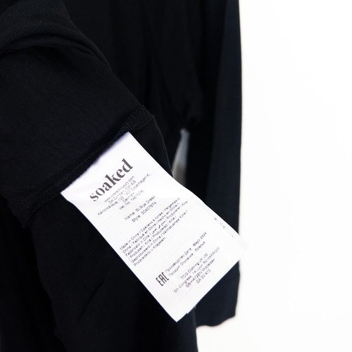 Soaked in Luxury SLSija Midi Shirt Dress Black Long Sleeve Size XS 8 NEW - Picture 8 of 9