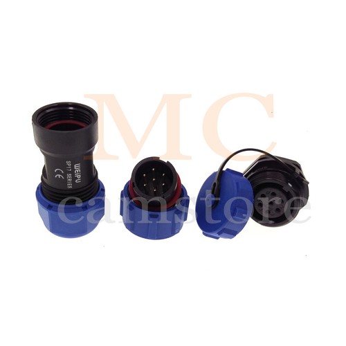 Enchufe conector de aviación impermeable WEIPU SP17 5 pines IP68 5A - Imagen 4 de 8