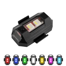 4× 7Colors LED Aircraft Strobe Lights MTB Taillight Anti-collision Warning Light