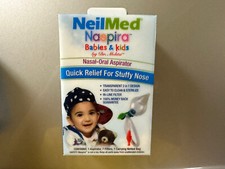 NeilMed Naspira Nasal Oral Aspirator Relief Stuffy Nose Sinus Babies Kids