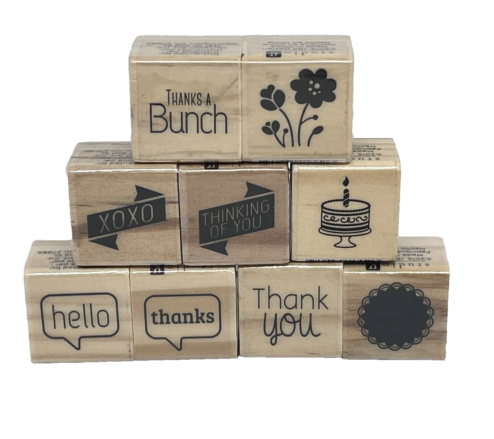 Stampabilities palabras y frases Sellos artesanales de goma