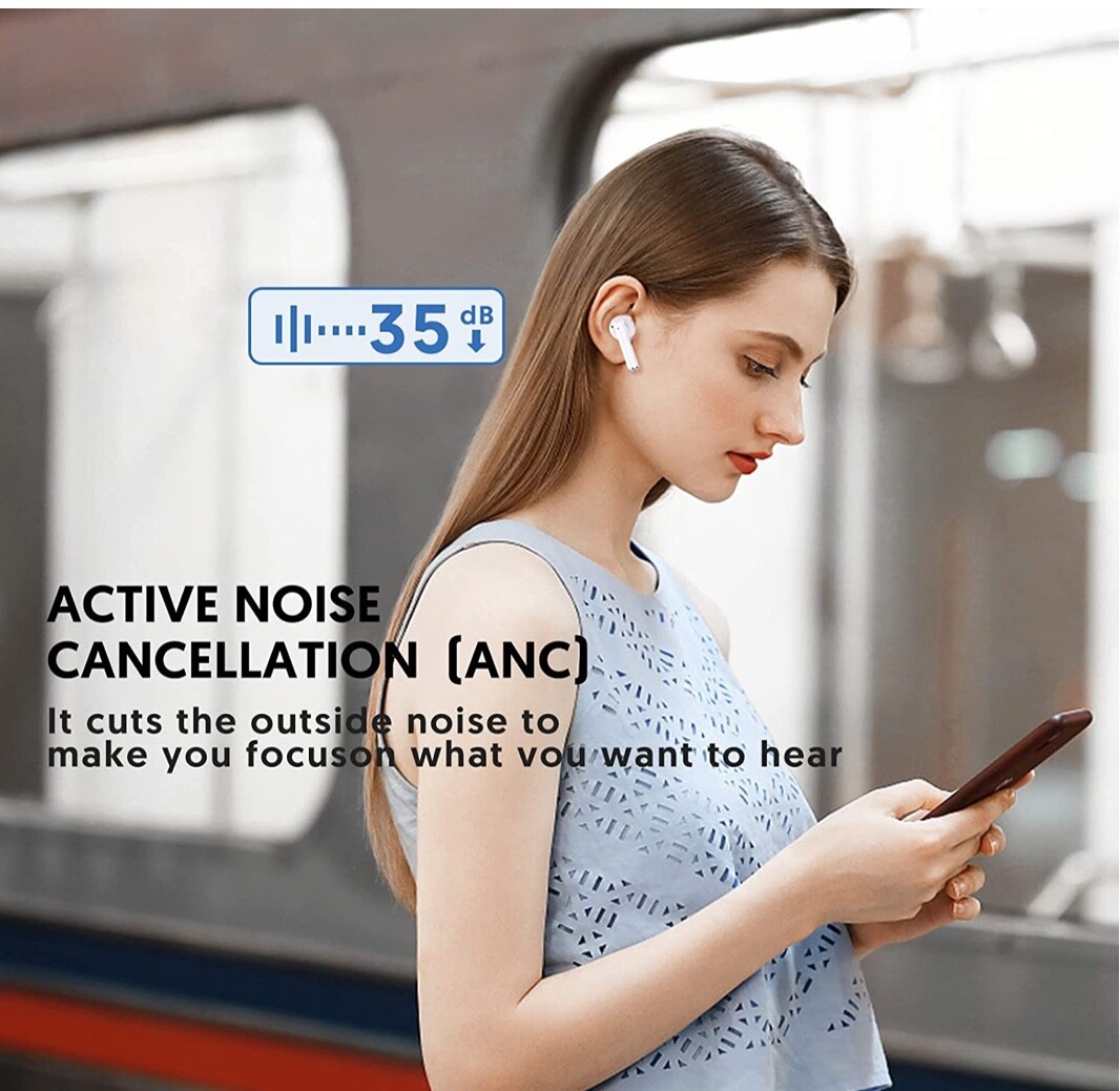 Écouteurs sans fil Bluetooth 5.3 avec 4 microphone et audio stéréo - 4