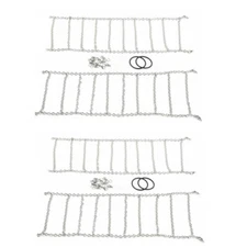 RCBATER 2/4Pcs Anti-Skid Snow Tire Safety Flexible Chains for RC Traxxas TRX-4