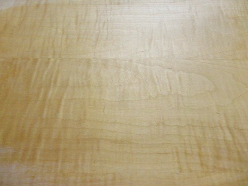 Curly Maple Figured Tiger wood veneer 24" x 96" with PSA adhesive AAA grade - Picture 5 of 12