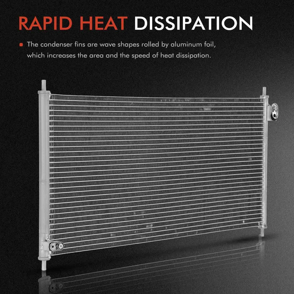 Condensador de aire acondicionado con soporte para Mazda 323 1990-1994 Miata 1990-1997 Protege 90-94 Foto 4 de 4