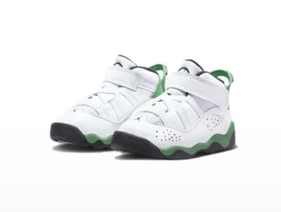 Nike Air Jordan 6 Rings TD Lucky Green White Black 323420-131 Shoe Sneaker