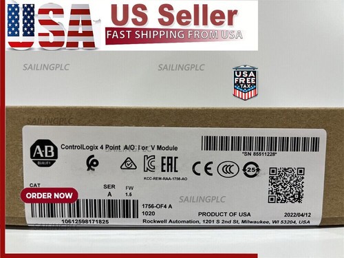 NEW IN BOX Allen Bradley AB 1756-OF4 Ser A ControlLogix 4 Pt A/O I or V Module
