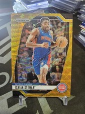 2024-25 Panini Prizm Isaiah Stewart #106 Gold Wave Prizm 07/10!